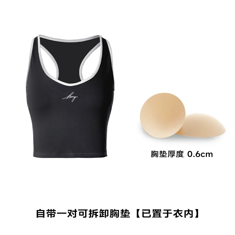 ABMY I-shaped Tennis Sports Sling Vest with Chest Pad