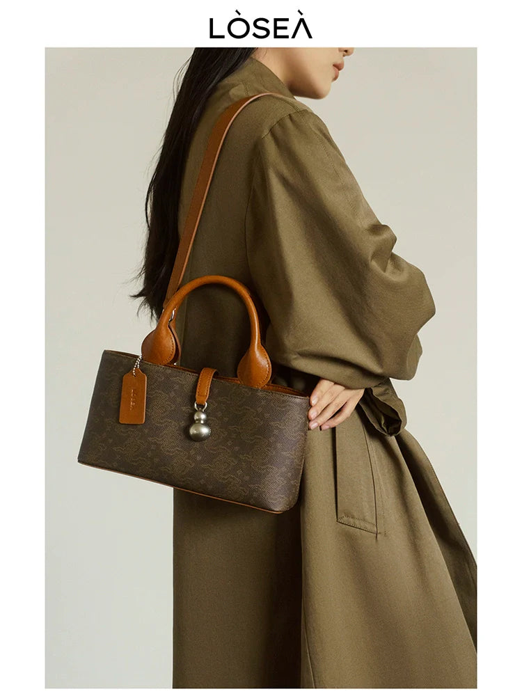 LOSEA Ruyi Cloud Pattern National Style Gourd Shoulder Bag