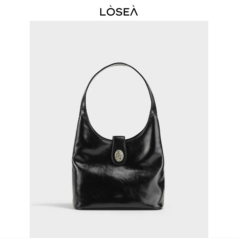 LOSEA Oriental Aesthetic Spotted Stone Tote Bag