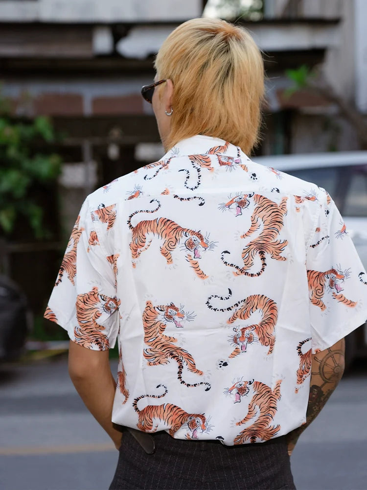 PUBLICRADIO Cuban Collar Casual Versatile Shirt