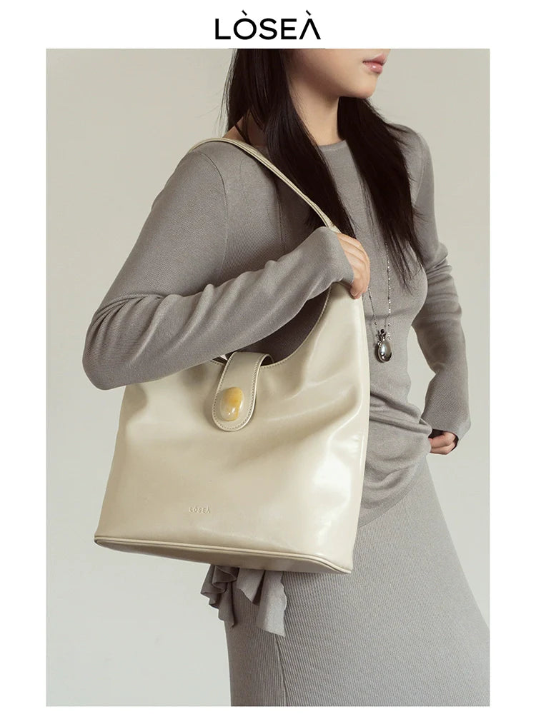 LOSEA Oriental Aesthetic Topaz Tote Bag