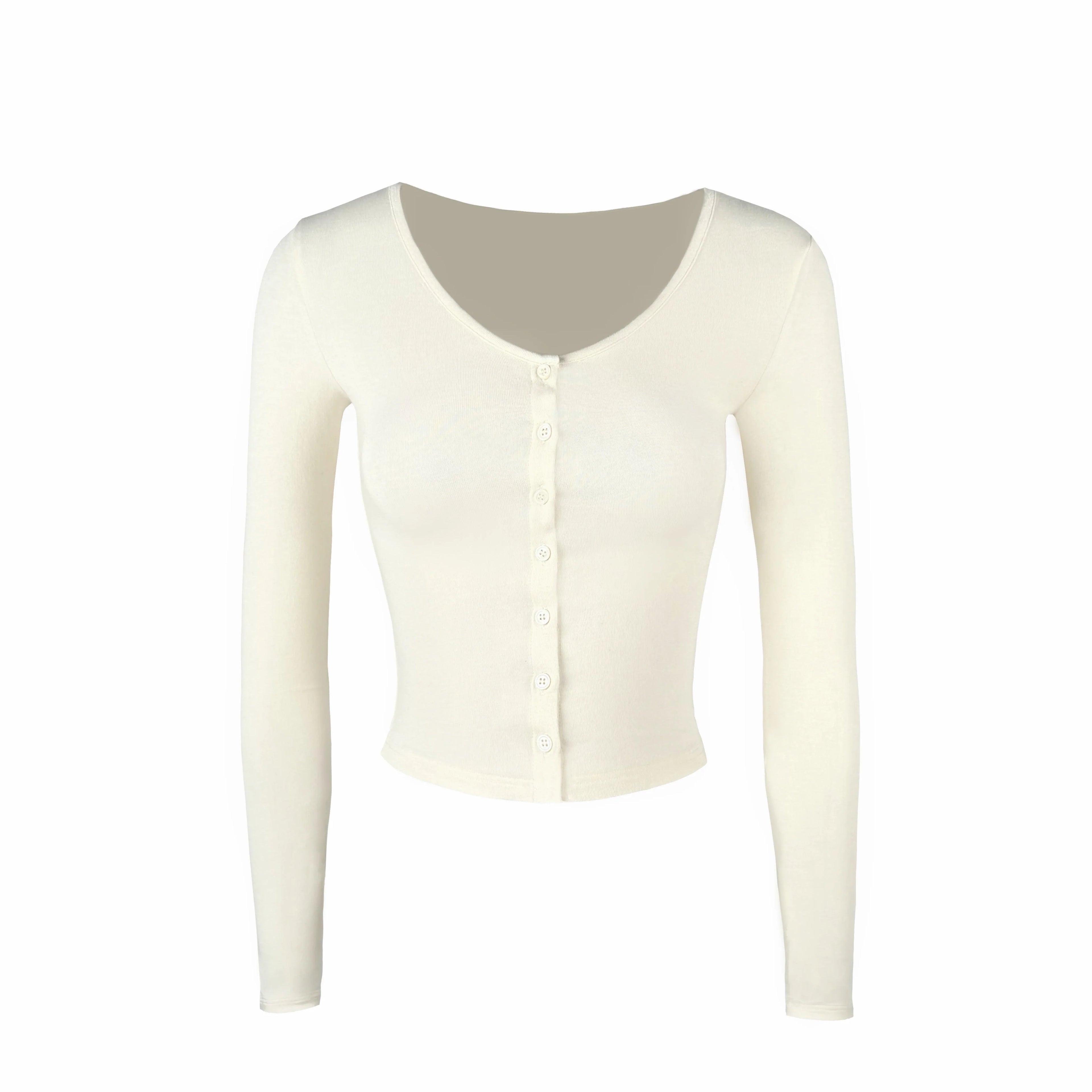 Jim Kennet Short Knitted Long Sleeve Cardigan