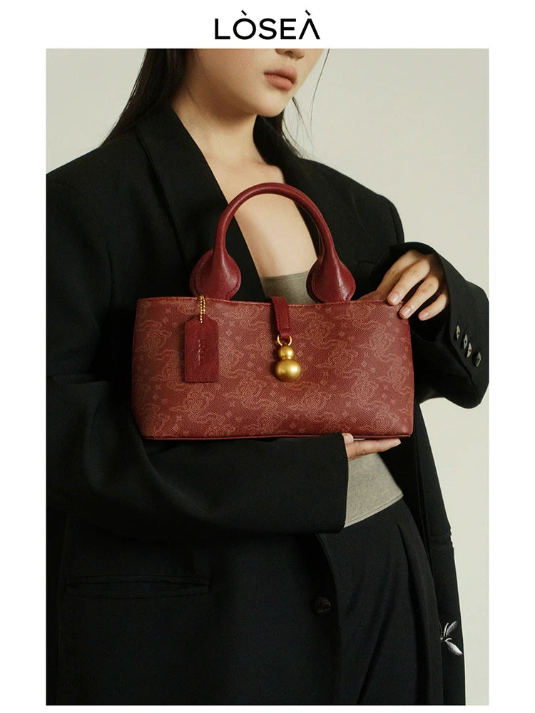 LOSEA New Chinese Ruyi Moire Concubine Bag