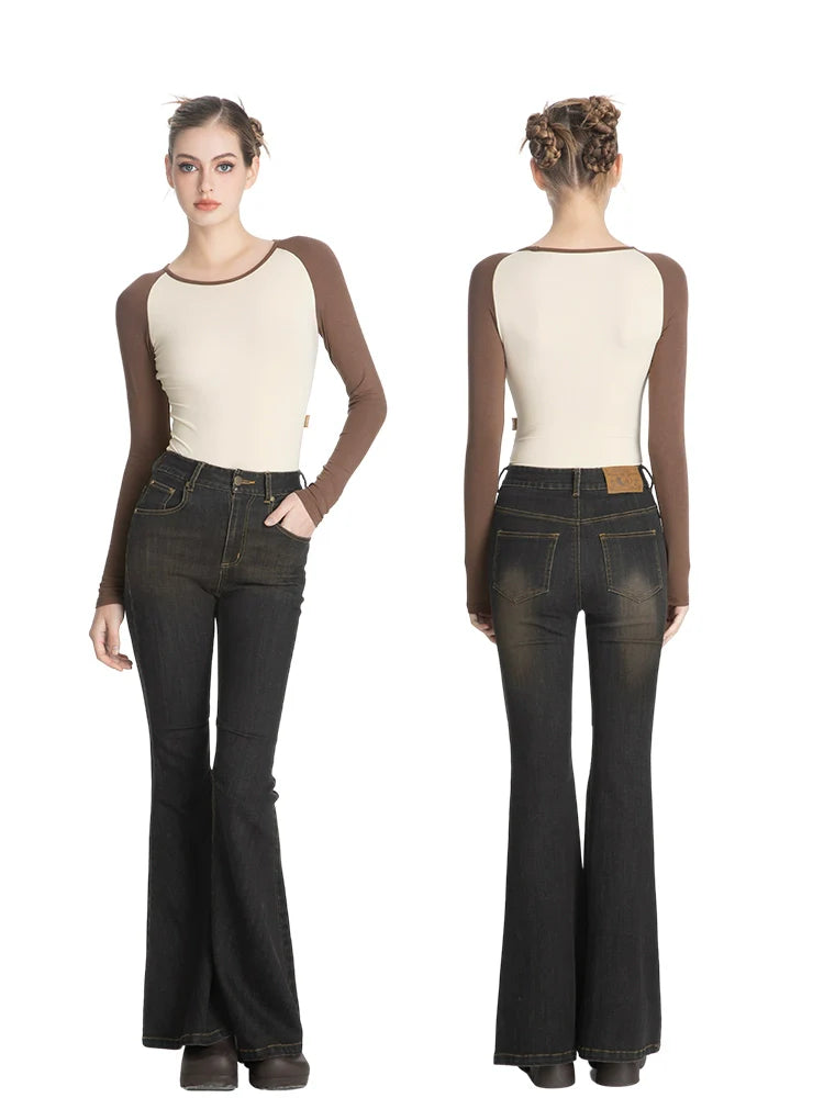 ABMY Shoulder Sleeves Versatile Base Contrasting Long Sleeves