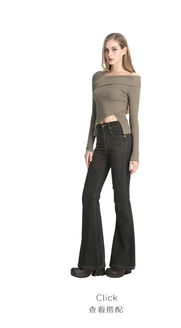 ABMY Retro and Old Washed Thin Trousers