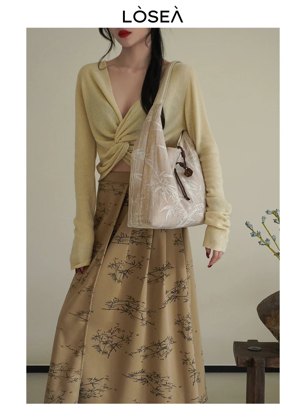 LOSEA New Chinese Retro Shoulder Messenger Bag