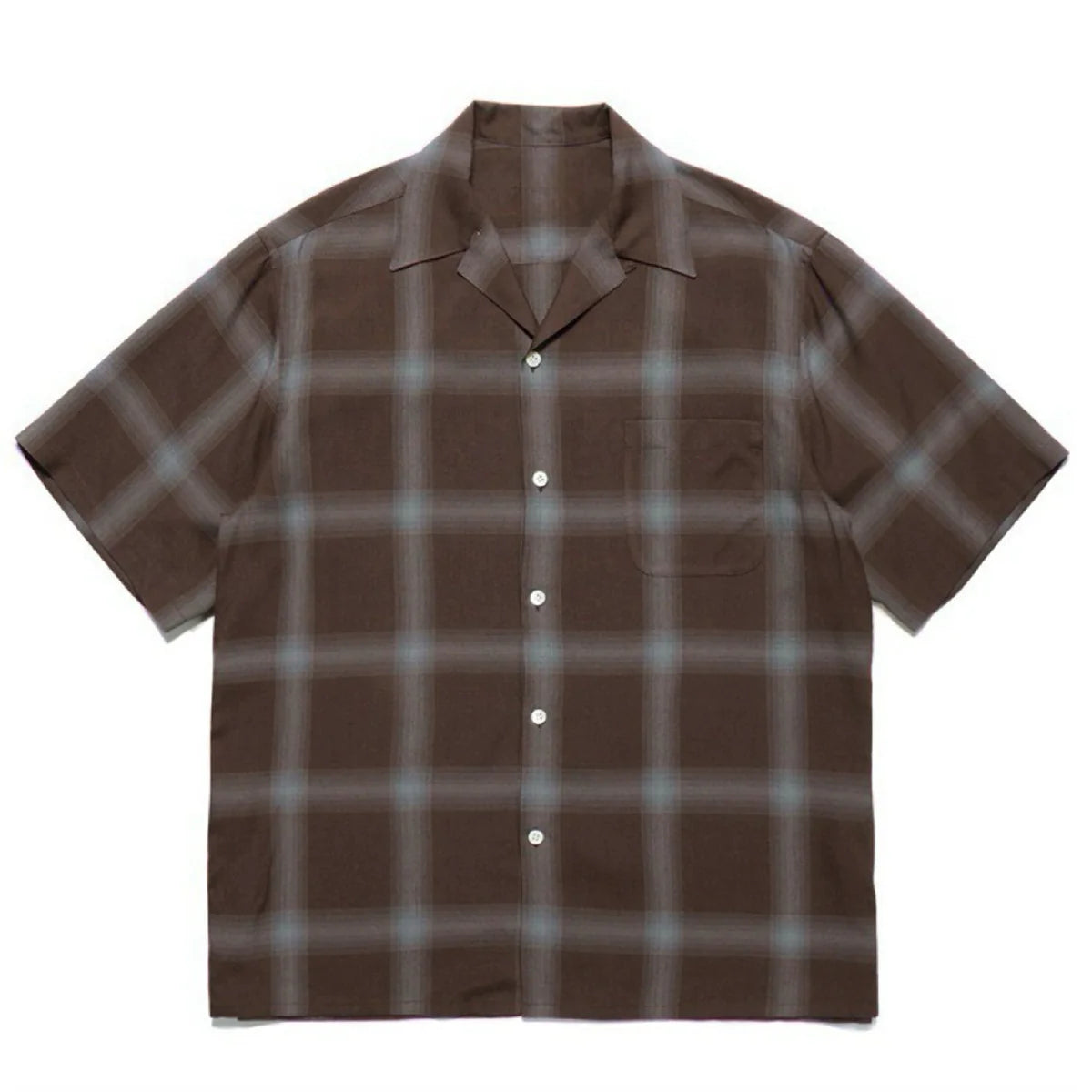 PUBLICRADIO Vintage Loose Plaid Ice Silk Shirt