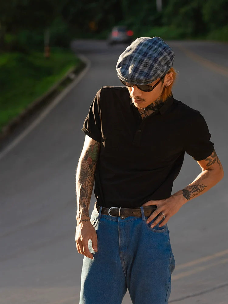 PUBLICRADIO Vintage Commuter Solid Color Polo Shirt