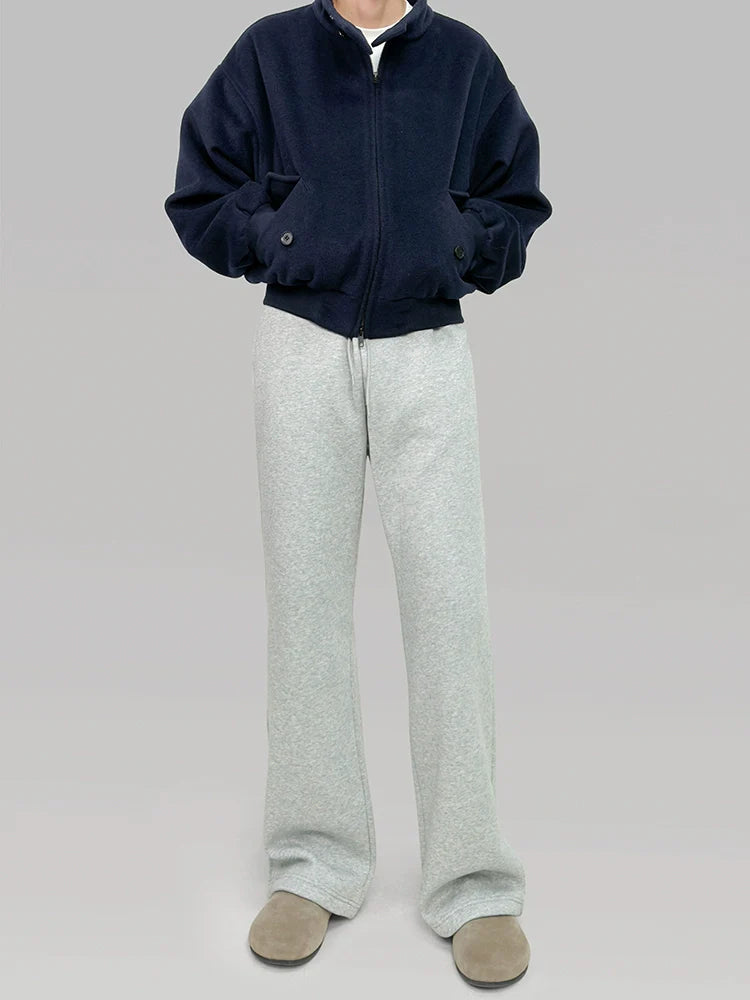 PLUS NO LOGO Silhouette Wool Jacket Zip Jacket