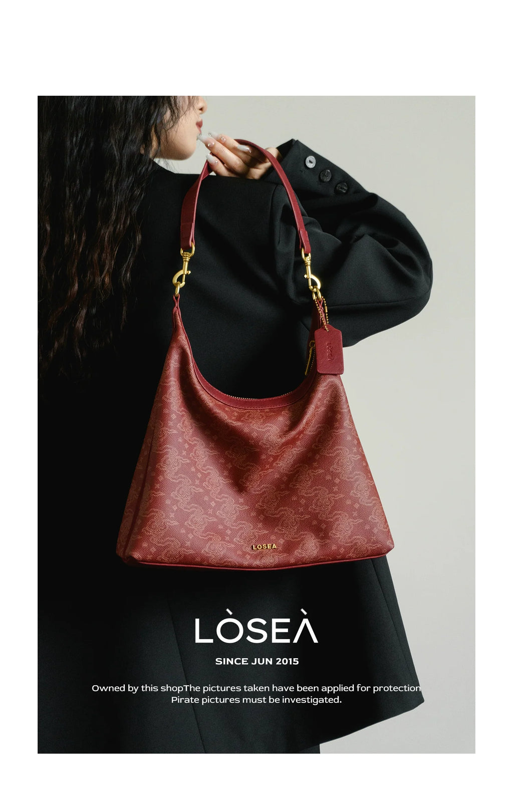 LOSEA Ruyi Moire Shoulder Premium Underarm Bag