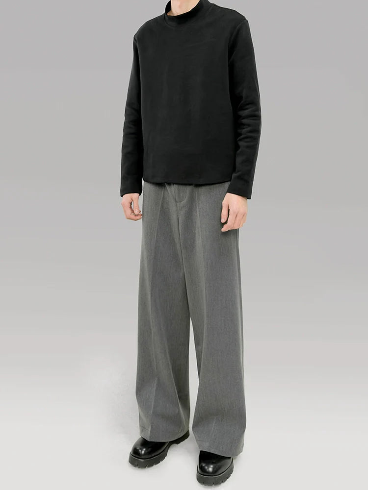 PLUS NO LOGO Warm Double-sided Polished Turtleneck Long Sleeves