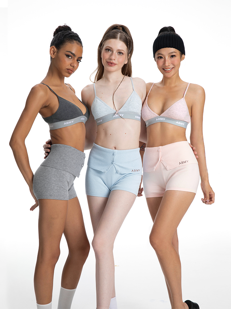 ABMY Triangle Cup Multi-color Steel-rimless Back Bra