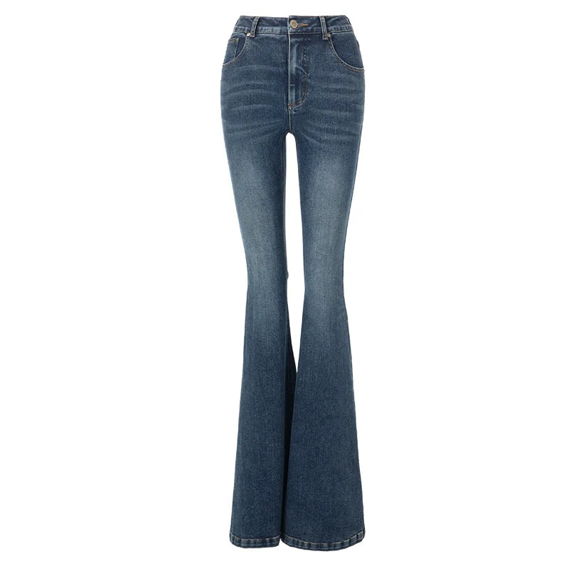 ABMY strap design slim and thin jeans