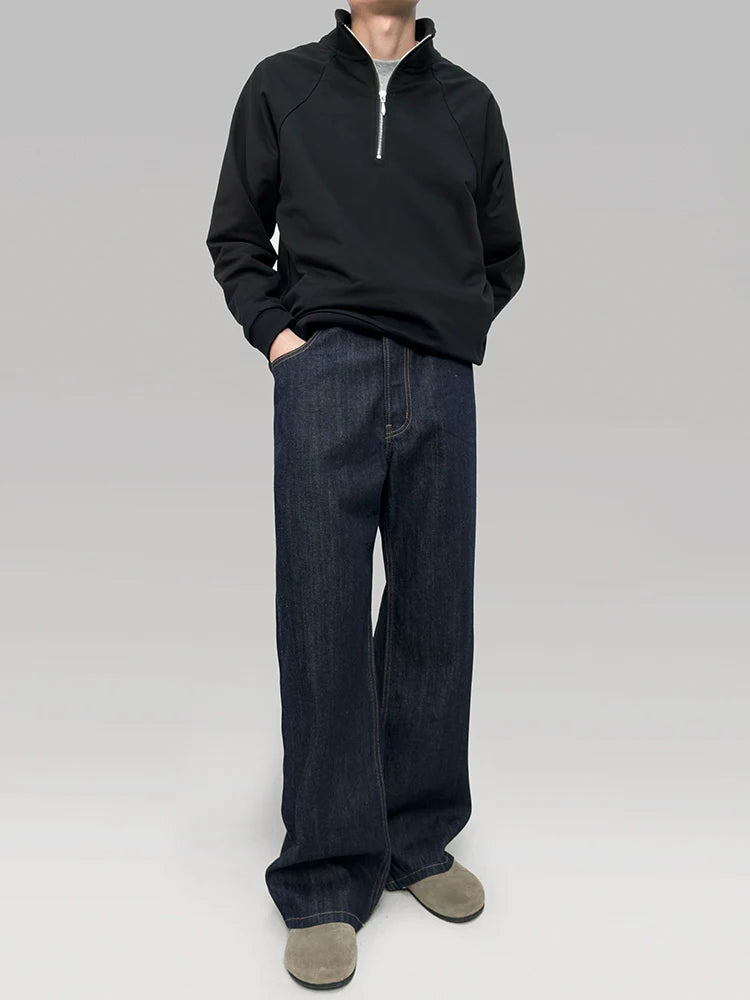 PLUS NO LOGO Half Zip Shoulder Sweater