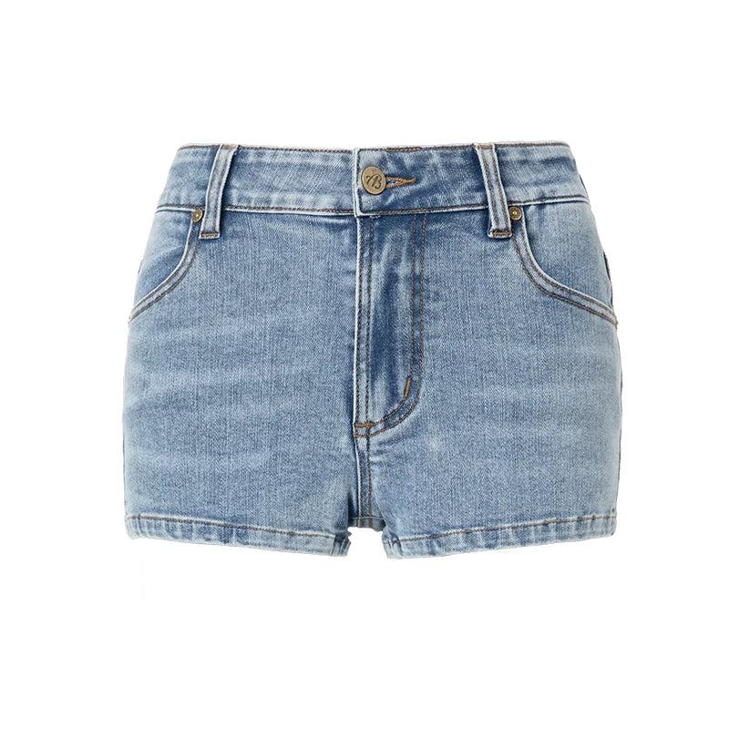 ABMY Sexy Hip-wrapped Denim Shorts