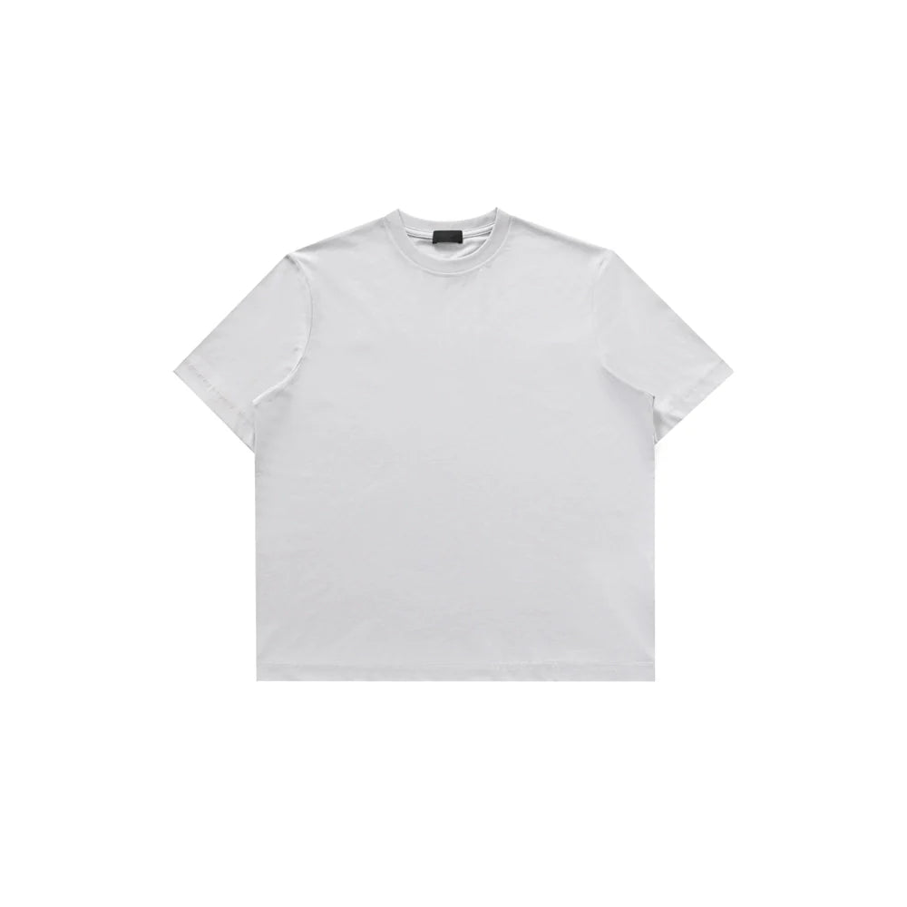 PLUS NO LOGO Small Neckline Short Wide Cool Tee