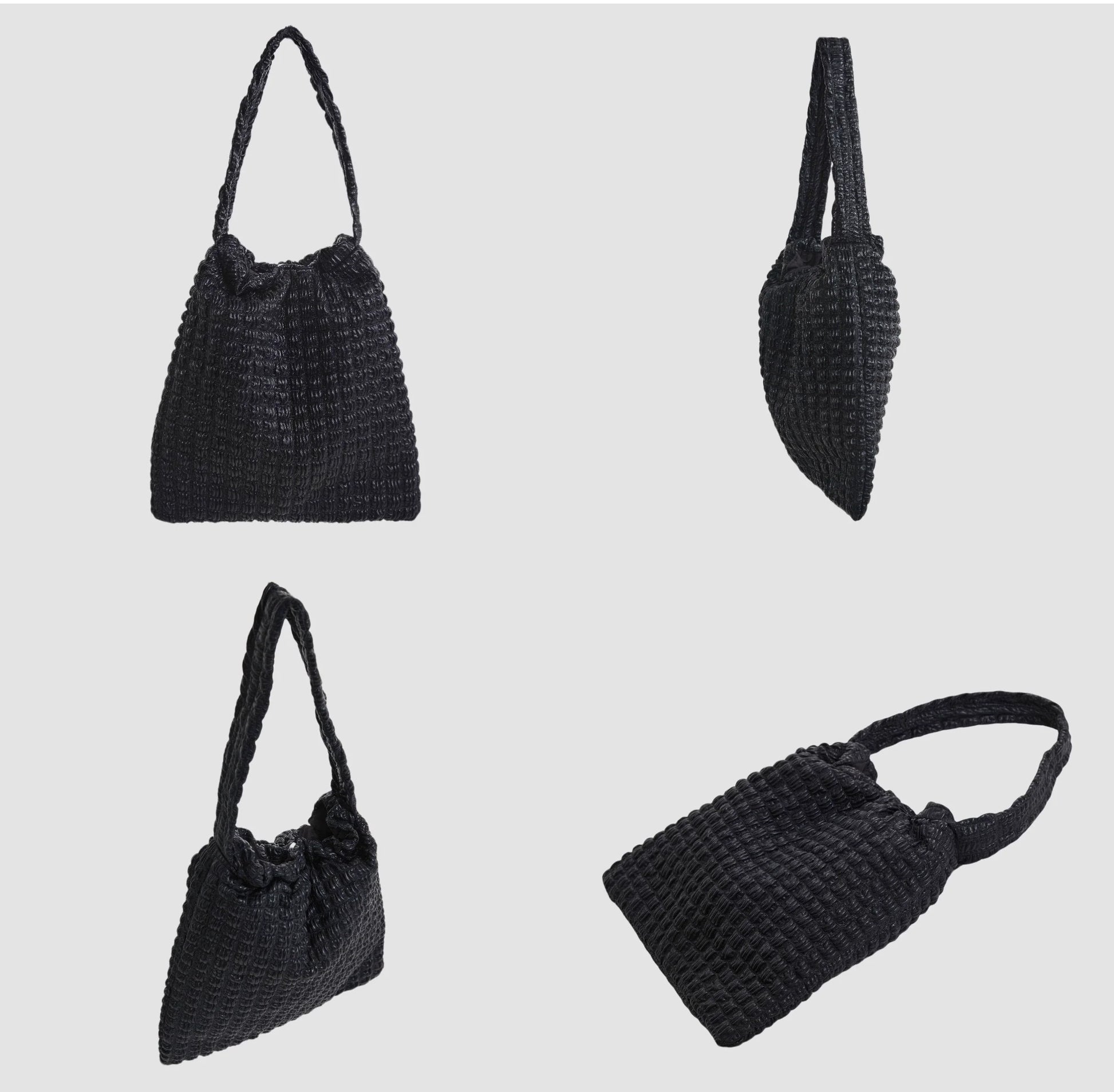 BINGBONG Large Capacity Bucket Folded Bag Ins Shoulder Big Bag