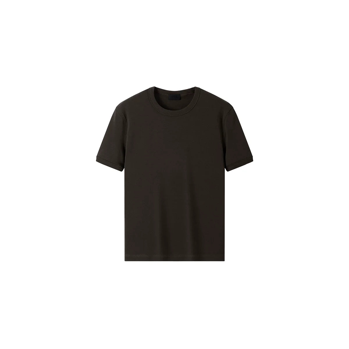 PLUS NO LOGO Elastic Sleeve Crew Neck Closed Sleeve Tee