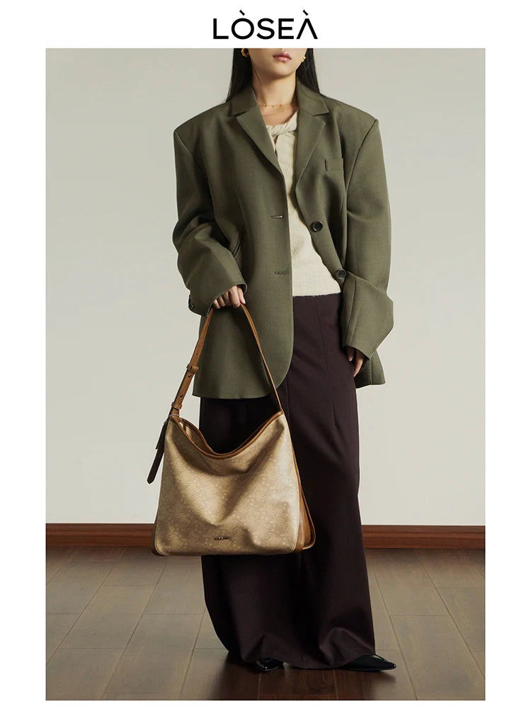 LOSEA Ruyi Moire Simple Atmospheric Tote Bag