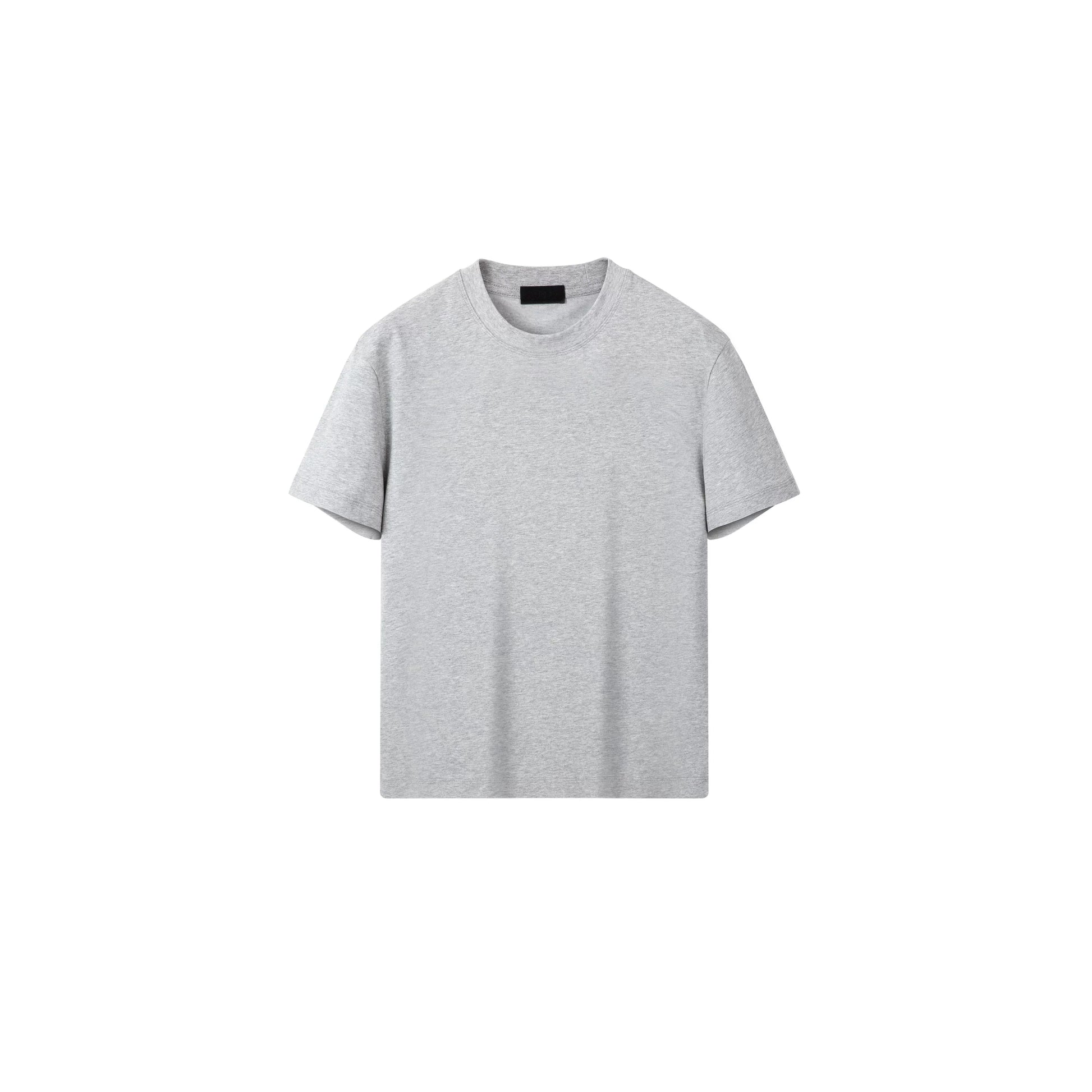 PLUS NO LOGO Casual Front Shoulder Short Sleeve Fitness Tee