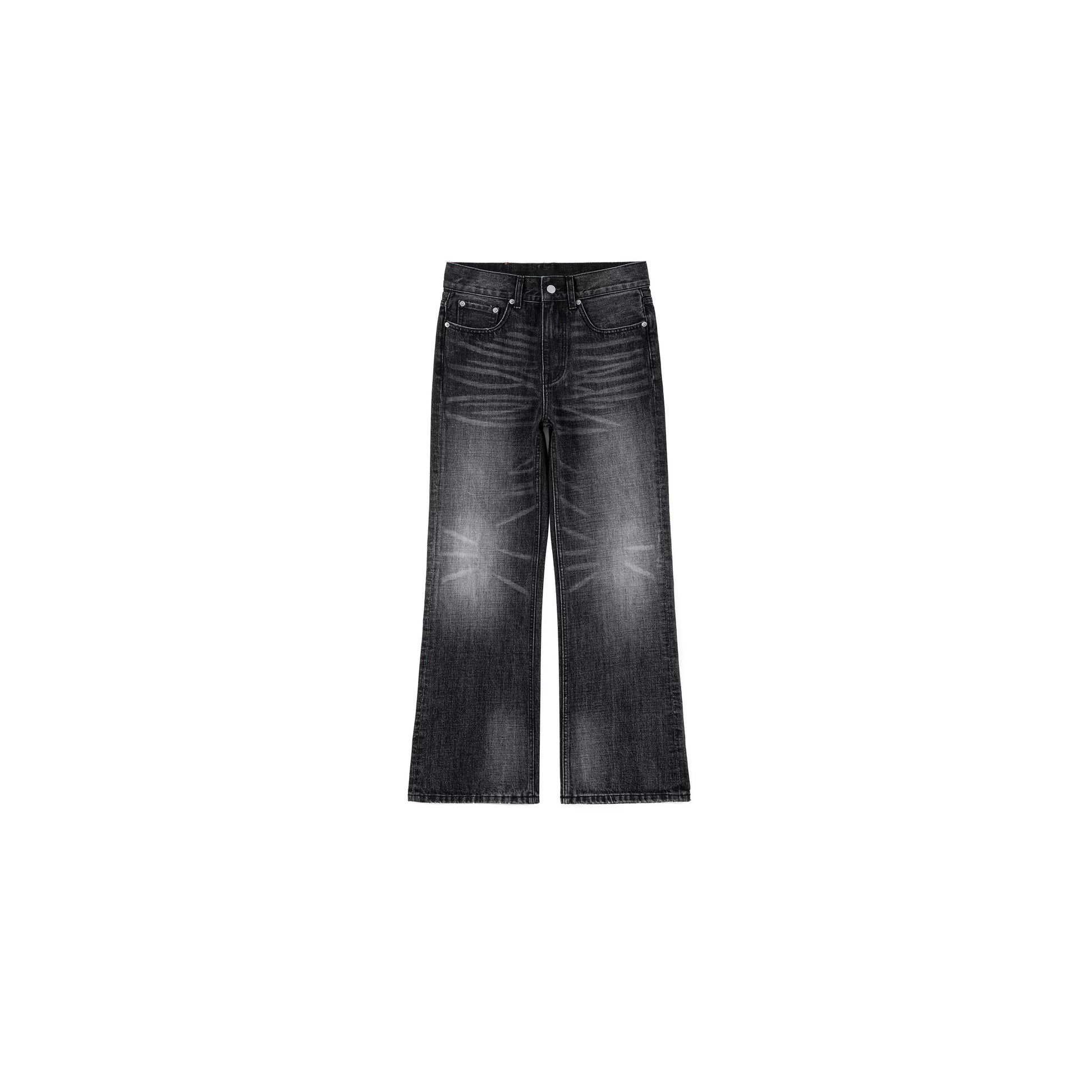 PLUS NO LOGO Washed Old Micro-pull Jeans