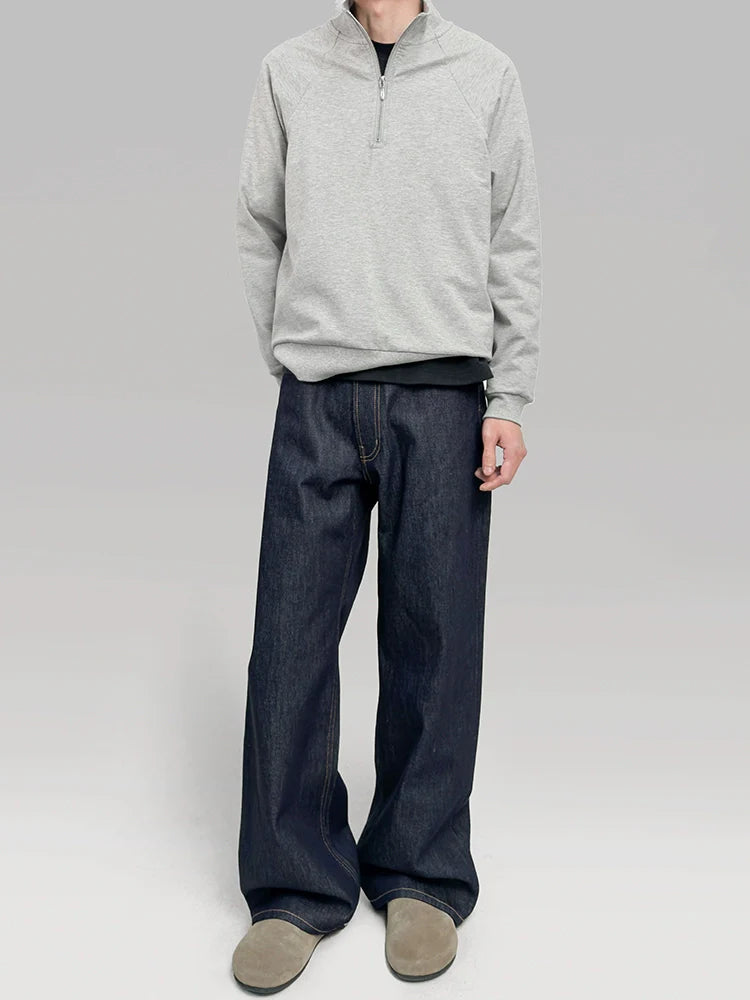 PLUS NO LOGO Half Zip Shoulder Sweater