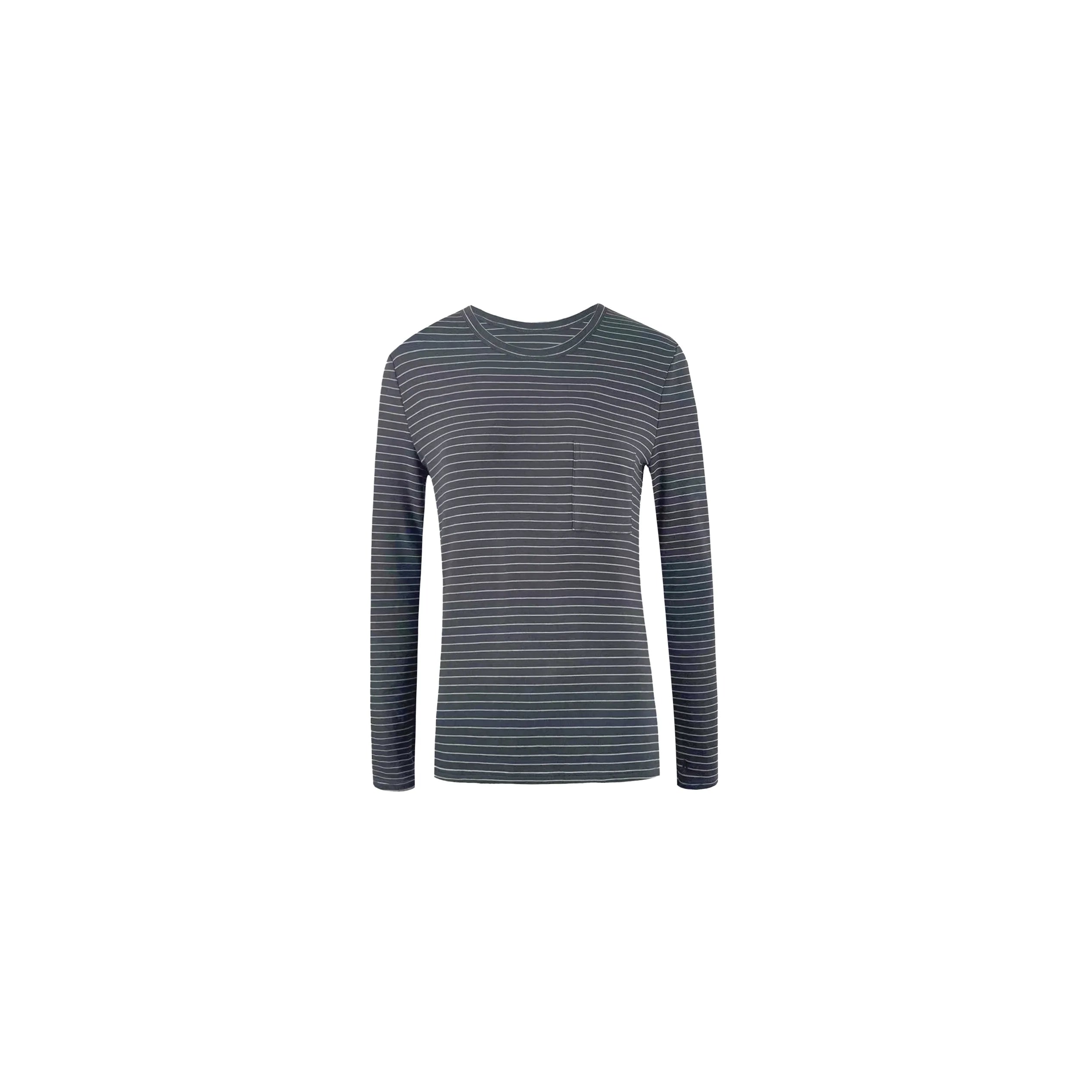 Jim Kennet Pocket Crew Neck Casual Long Sleeves