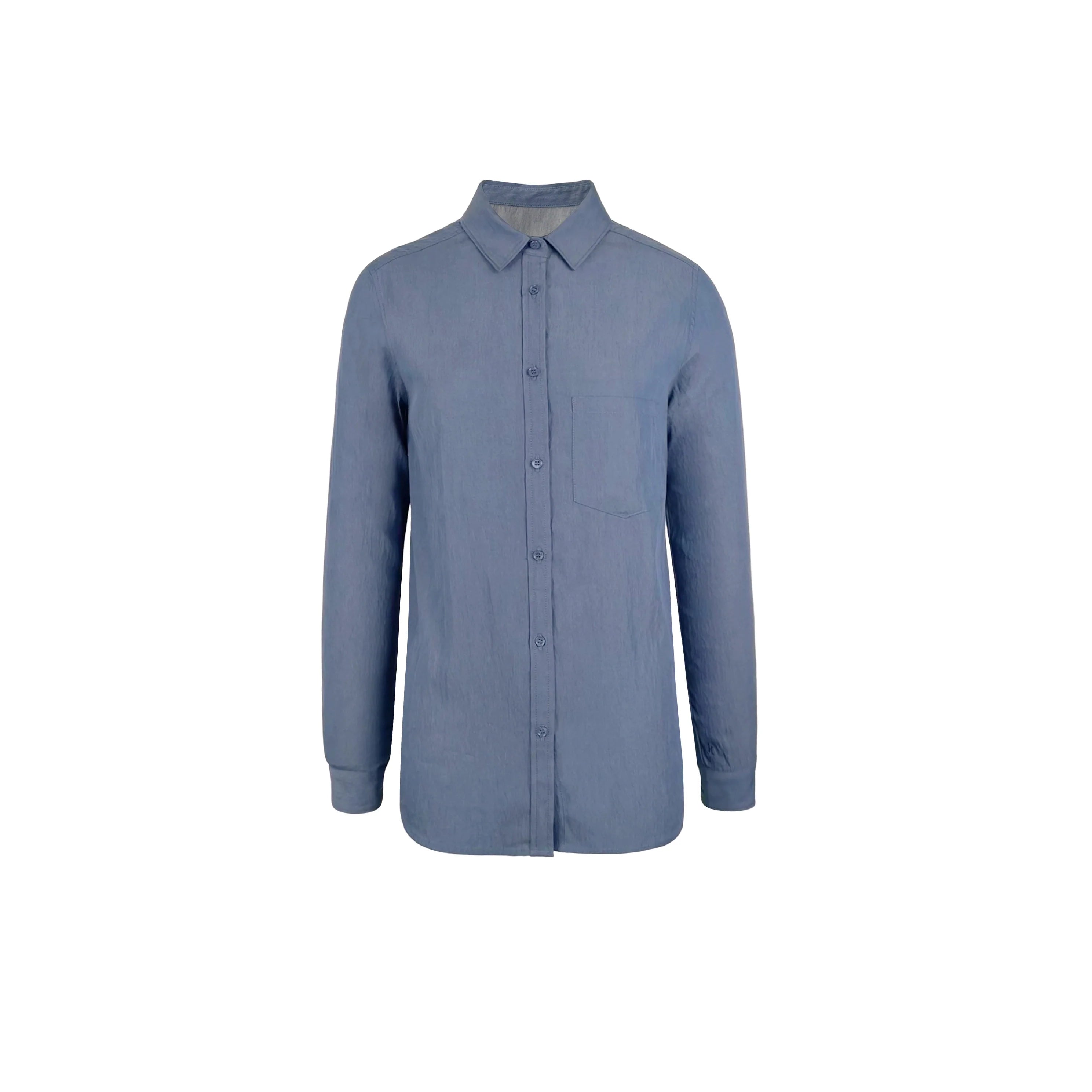 Jim Kennet Minimalist Vintage Micro Loose Long Sleeve Shirt