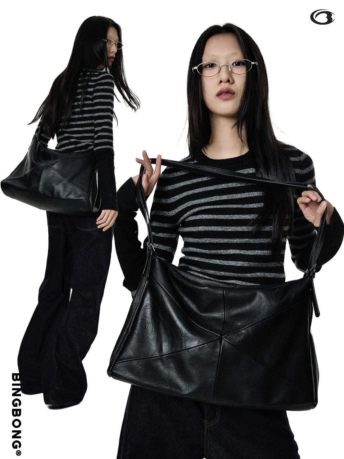 BINGBONG Large-capacity Commuting Big Bag Lazy One-shoulder Crossbody