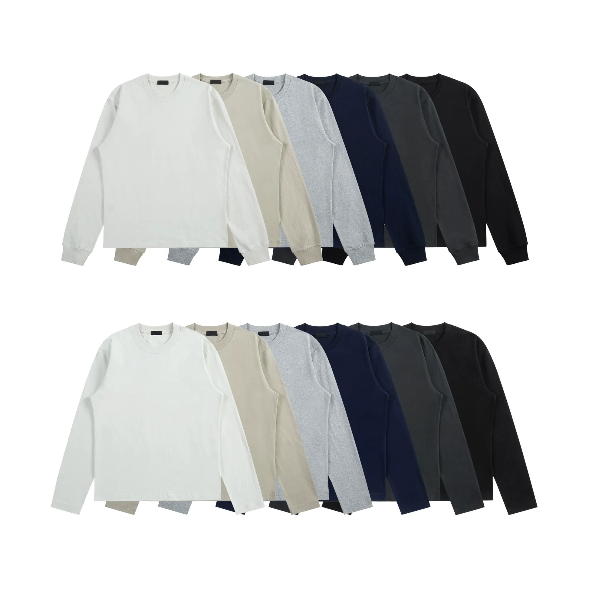 PLUS NO LOGO Soft Waxy Comfortable Warm Base Long Sleeve Tee