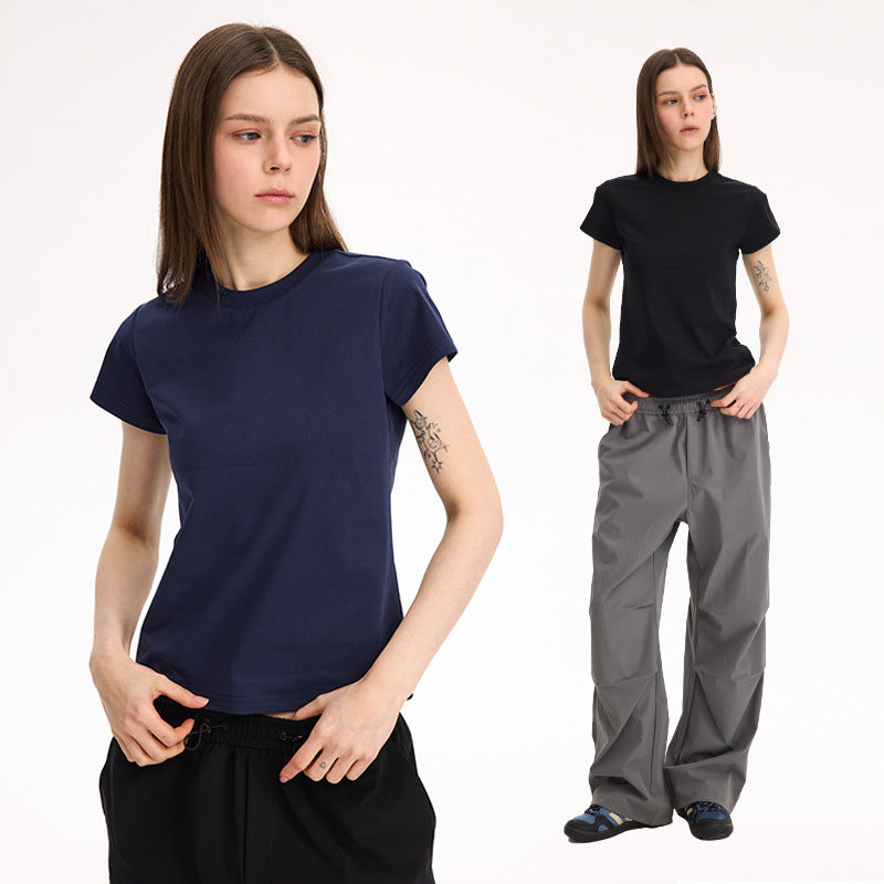 UNF Women 50 Supima + Sorona horse long-staple cotton commuter Boxy tee