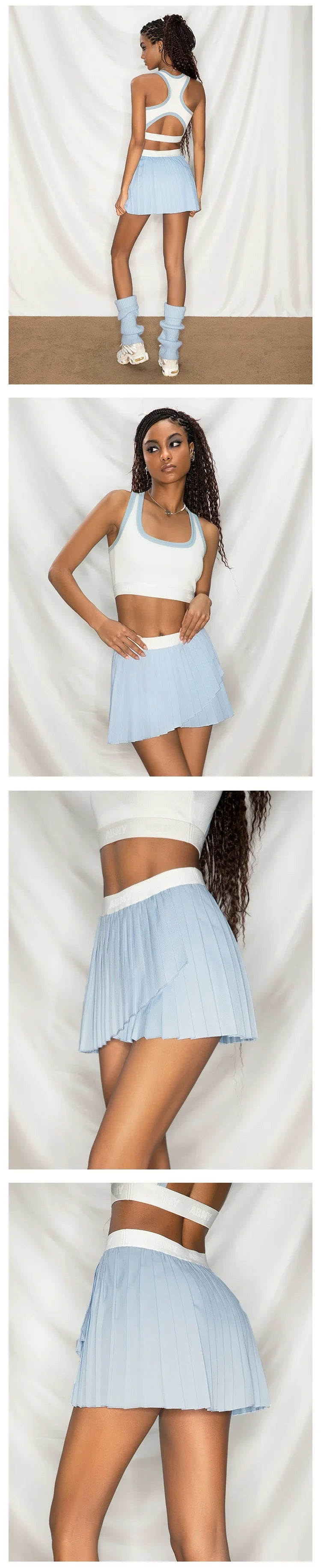 ABMY Tennis Irregular A-line Skirt