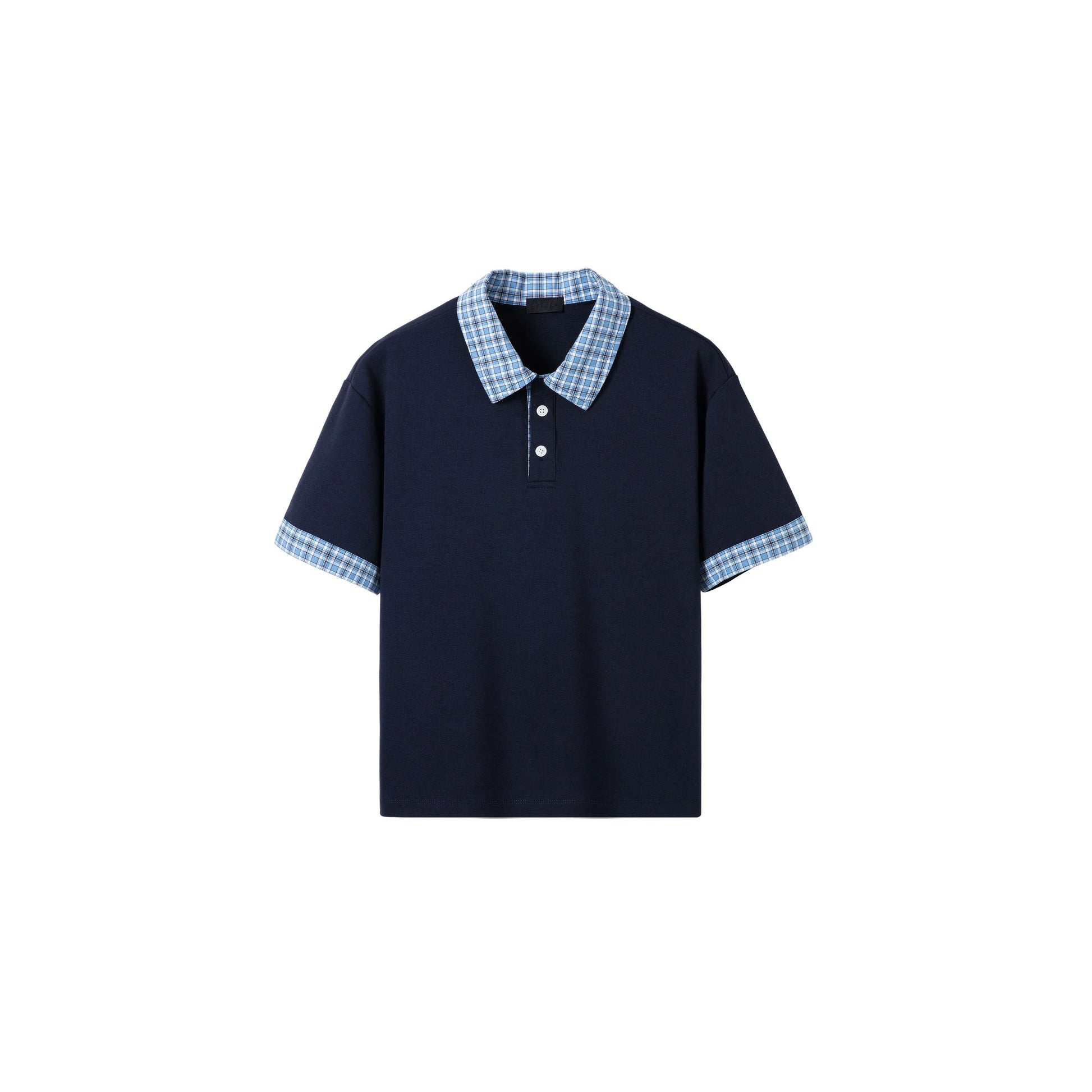 PLUS NO LOGOmiu Color Matching Collar Polo Tee