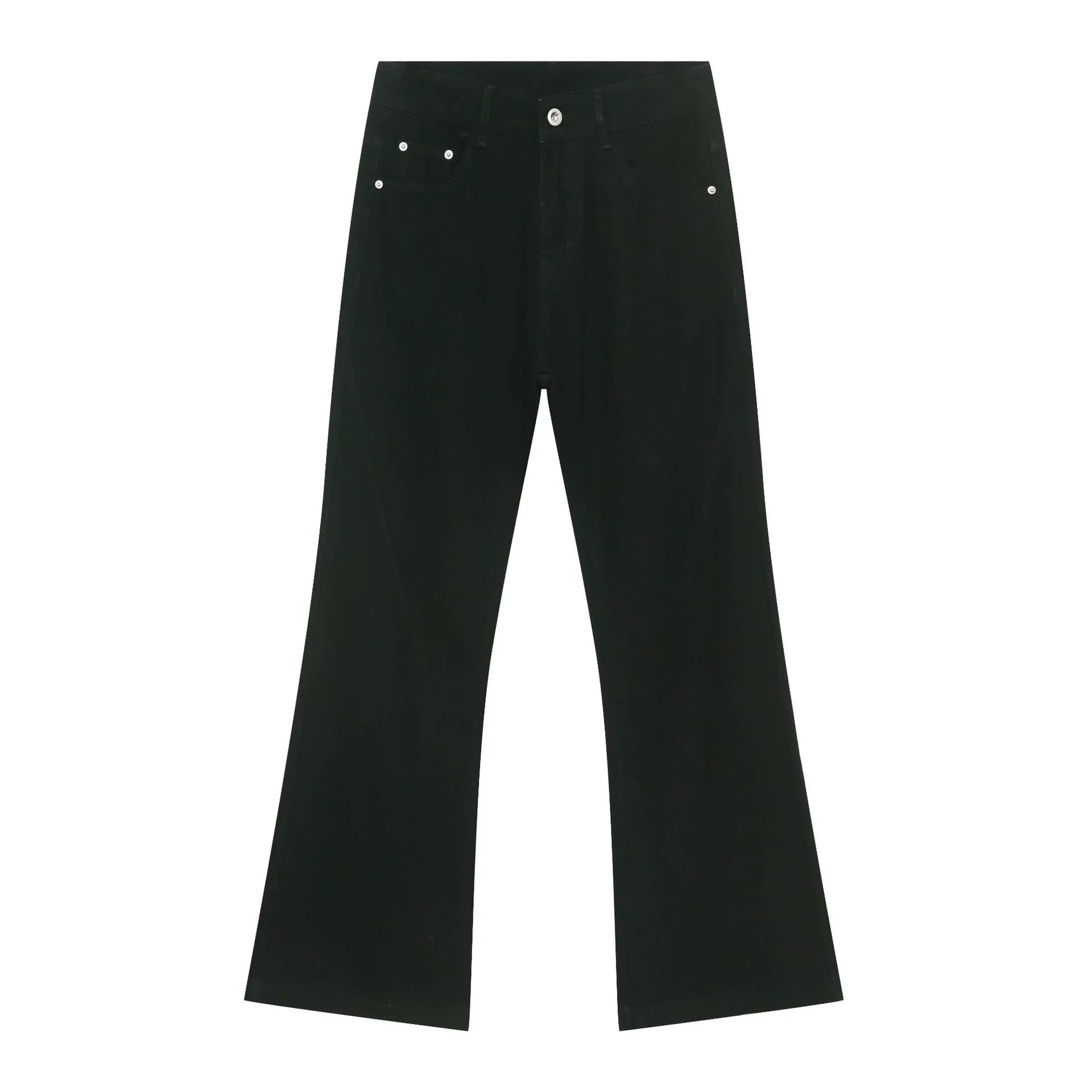 PUBLICRADIO Vintage Stitched Washed Denim Flared Pants