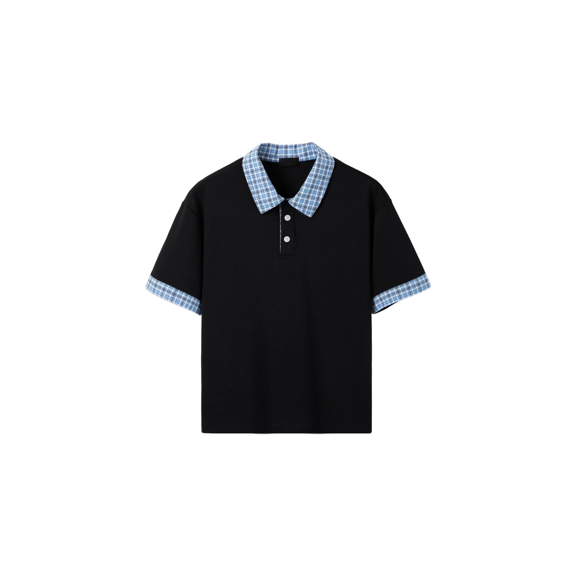 PLUS NO LOGOmiu Color Matching Collar Polo Tee