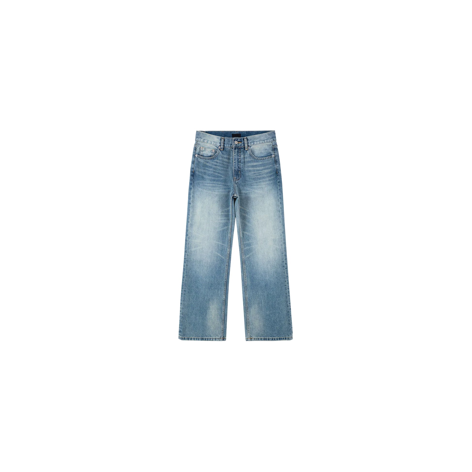 PLUS NO LOGO Washed Old Micro-pull Jeans