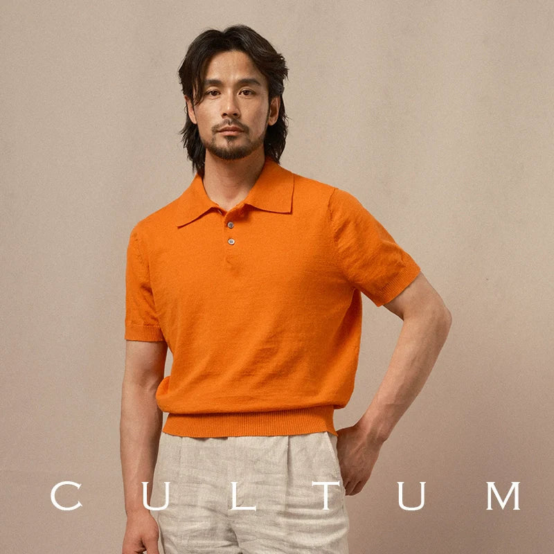 CULTUM Italian Light Short-sleeved Polo Shirt