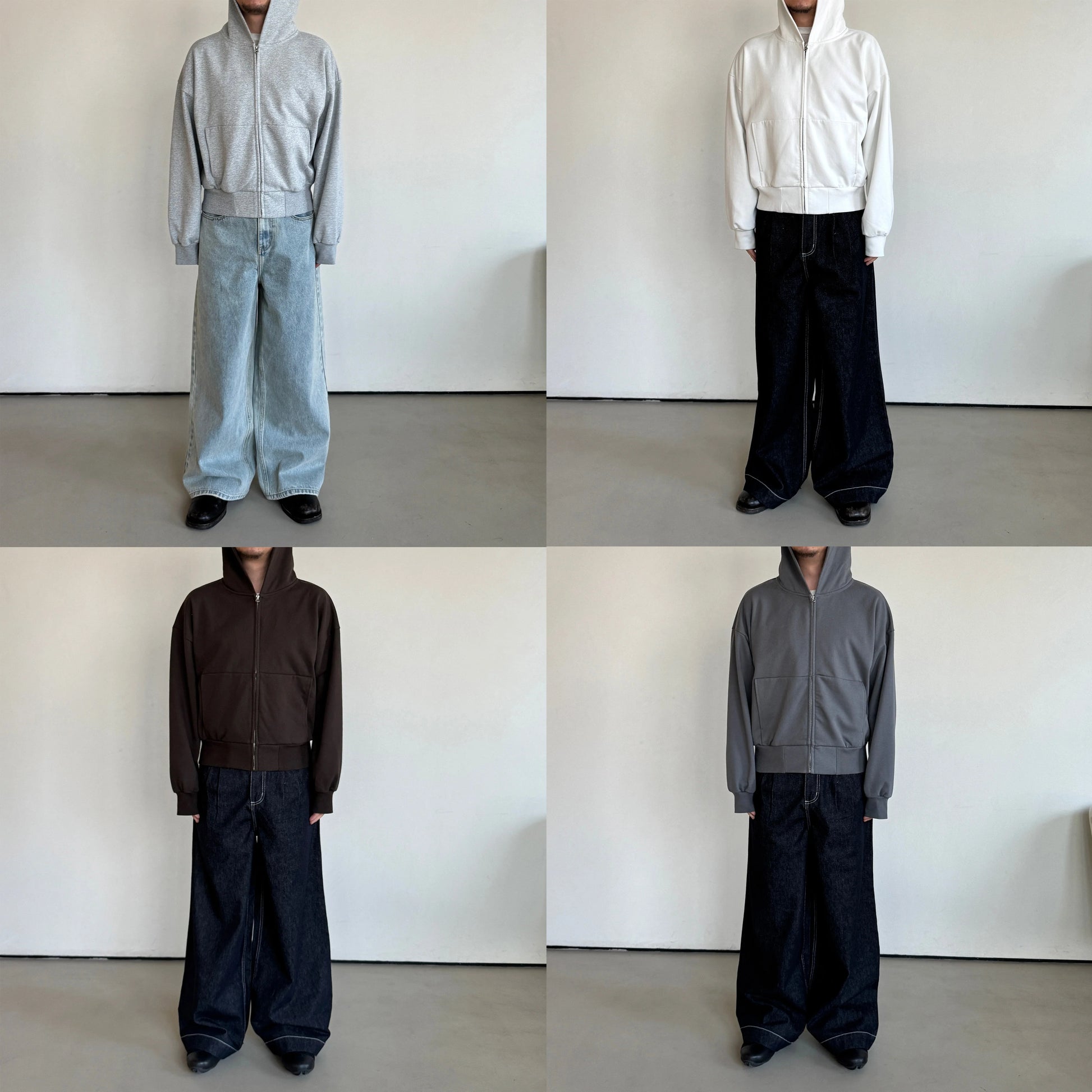 Anniehall Zip Hooded Sweater