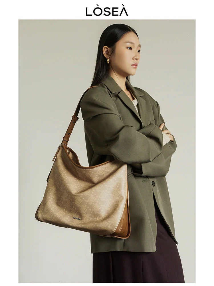 LOSEA Ruyi Moire Simple Atmospheric Tote Bag