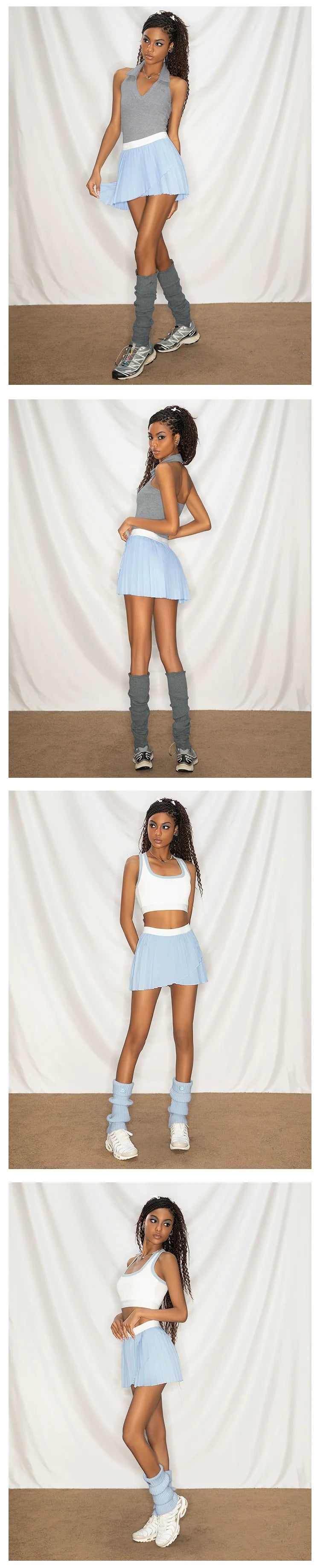 ABMY Tennis Irregular A-line Skirt