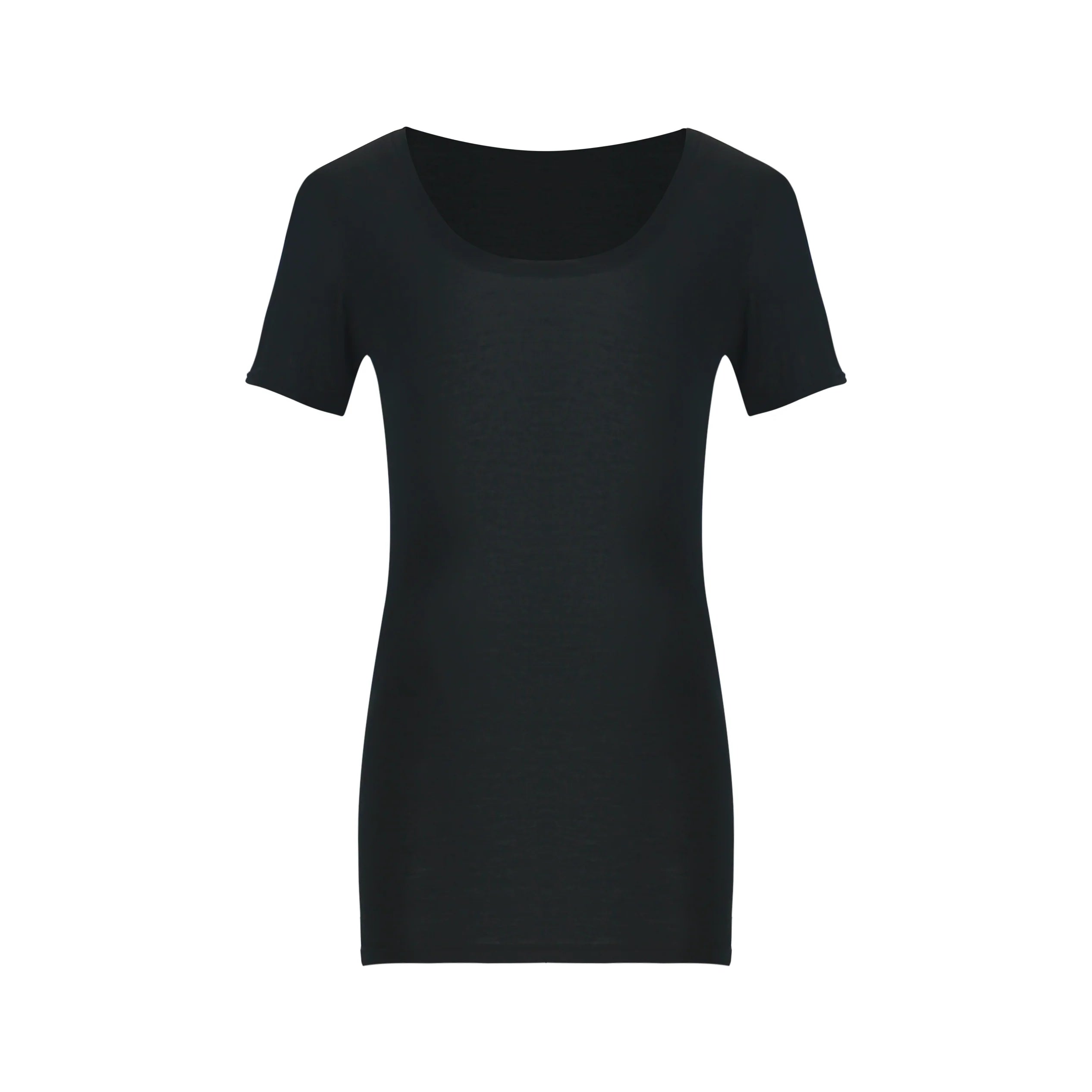 Jim Kennet Micro Transparent Loose U Neck Short Tee