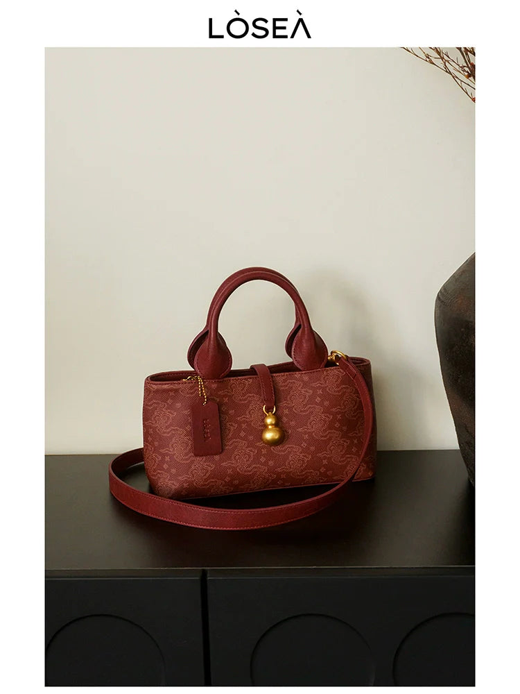 LOSEA New Chinese Ruyi Moire Concubine Bag
