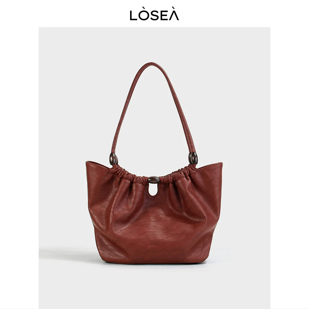 LOSEA Retro New Chinese Vegetable Basket Handbag