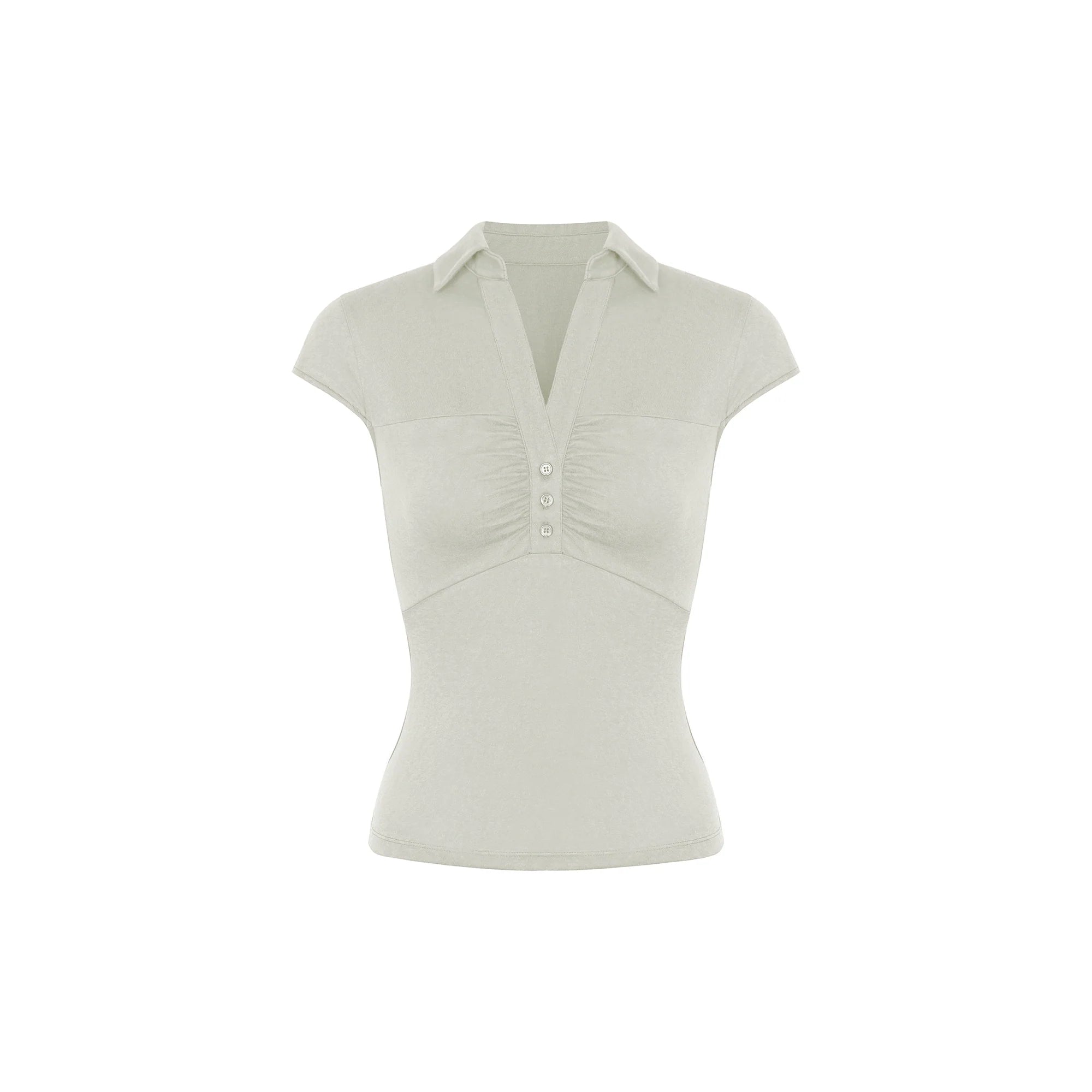 Jim Kennet Vintage Pleated Waist Shirt Knitted Top
