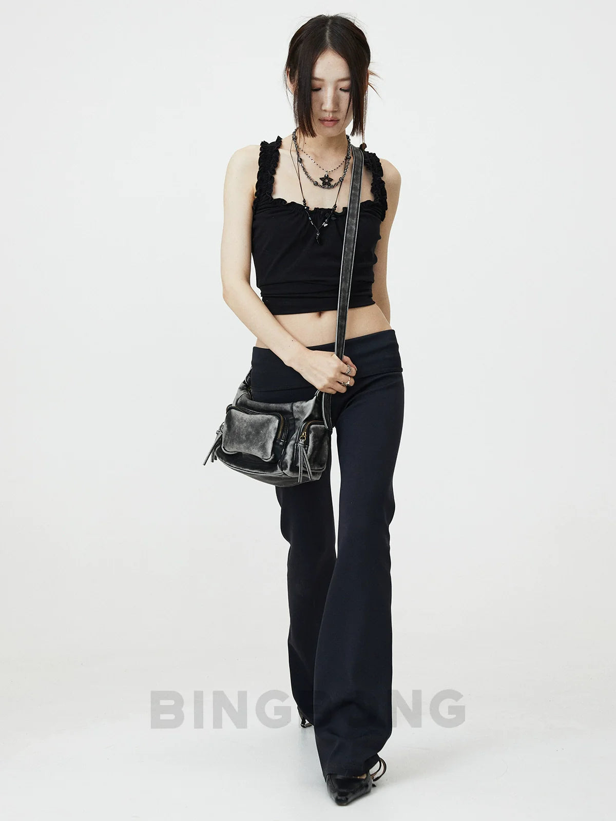 BINGBONG Retro Slack Niche Design Messenger Bag