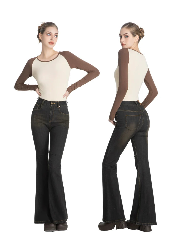 ABMY Retro and Old Washed Thin Trousers