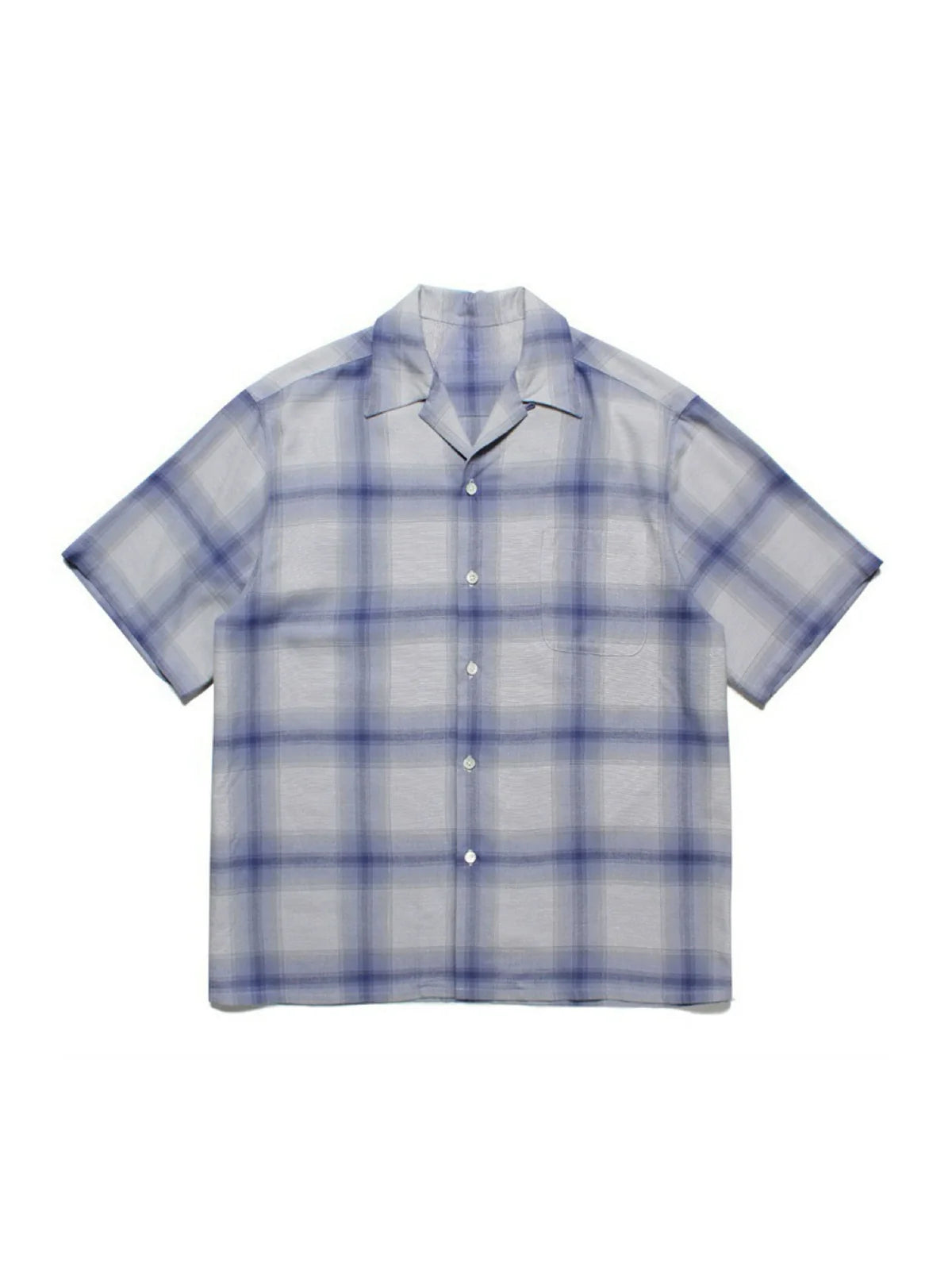 PUBLICRADIO Vintage Street Checked Loose Short Sleeve Shirt