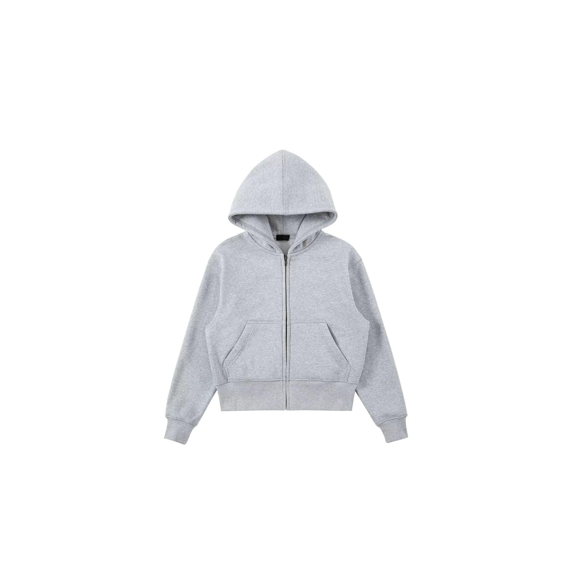 PLUS NO LOGO Short Zipper Hoodie Sweater Jacket