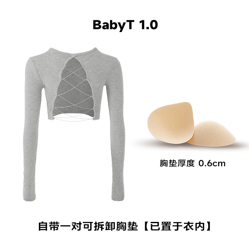 ABMY Back Hollow Strap with Chest Pad Tee