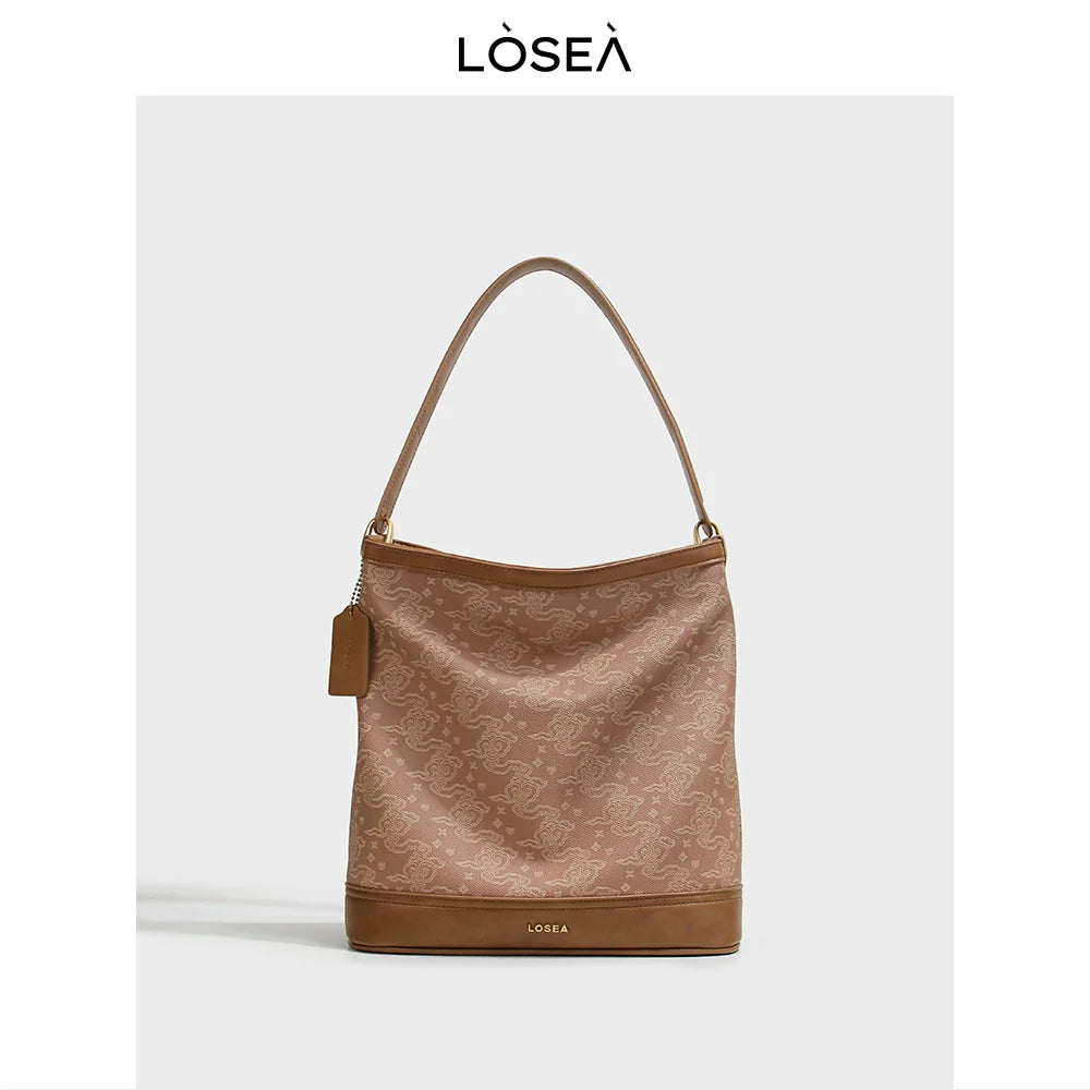 LOSEA Ruyi Moire Premium Bucket Bag
